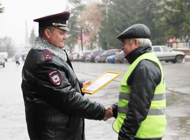Вручение Благодарностей отдела МВД по Сергиевскому району