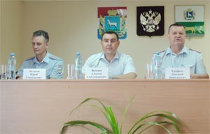  Алексей Веселов на совещании в отделе МВД РФ по Сергиевскому району