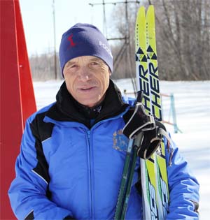 Ветеран лыжного спорта Петр Кузнецов