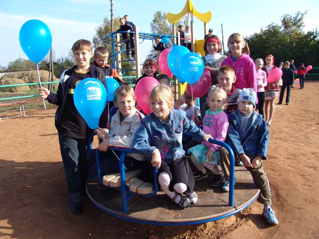 Детская площадка в селе Спасское