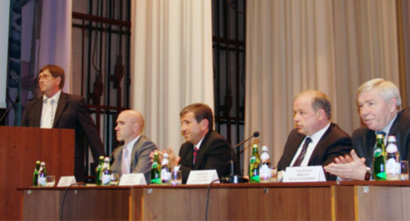 Игорь Бабаев, Виктор Щуренков, Виктор Альтергот на встрече с жителями Сергиевского района
