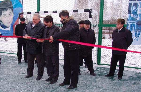  Открытие спортивной площадки в поселке Суходол