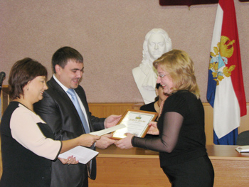Награждение призёров и победителей конкурса "Сергиевск в цвету - 2010"