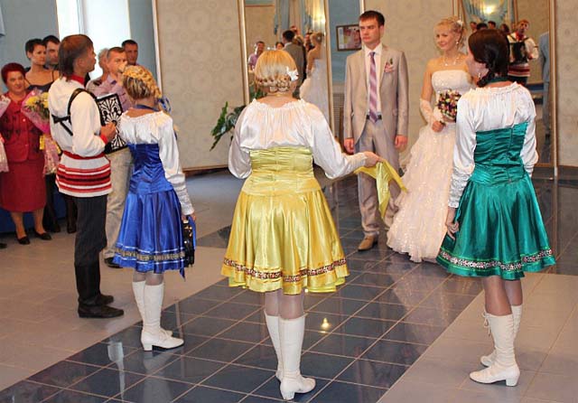 Национальная свадьба в русском стиле