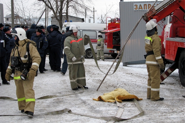 Пожарно-тактические учения гарнизона пожарной охраны Сергиевского района