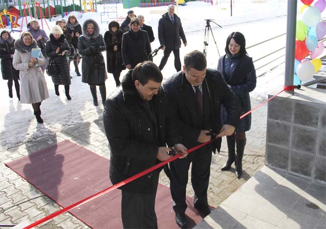 Церемония открытия детского сада Золотой ключик